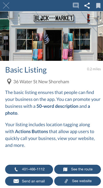Basic Listing Screenshot